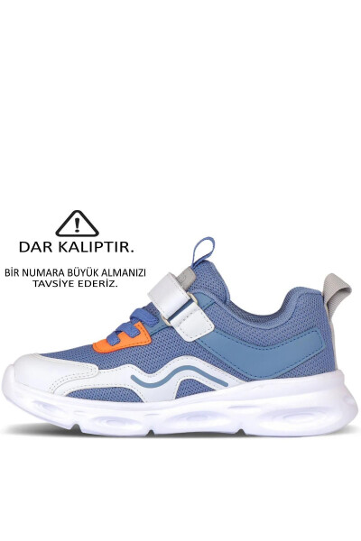 Rony Sneaker Işıklı Hafif Taban Ortopedik Erkek Bebek Ve Çocuk Spor Ayakkabı Kot Mavi-Kot Mavi - 6