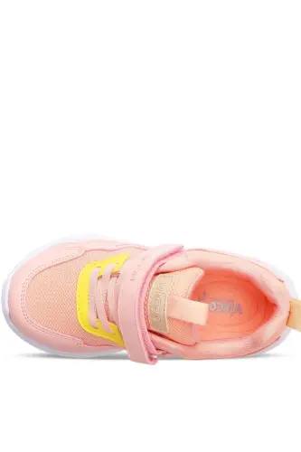 Rony Sneaker Light Sole Orthopedic Baby Girl and Kids Sneaker Powder Pink-Powder Pink - 3