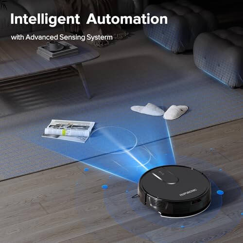 ROPVACNIC Robot Vacuum Cleaner, 4000Pa Suction, Personalized Cleaning Adjustments, Self-Charging Robotic Vacuum Cleaner, Advanced Obstacle Avoidance, Black - 10