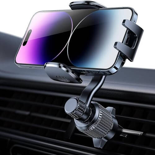Rorhxia Car Vent Phone Mount, [Never Blocking Vent, Enjoy The Comfort of The A/C] Hands-Free Universal Extension Clip Air Phone Holder Car Fit for All Phones iPhone Samsung More - 7