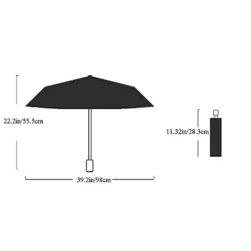 Rosavida Kids Folding Umbrella- Automatic Open- Cartoon- UV Protection- Travel Umbrella Compact Windproof for Girls Boys Women - 5