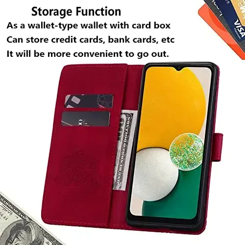 Rosbtib Flip Case for iPhone 15 Plus 6.7 Inch Cover, Vintage Premium PU Leather Wallet Phone Case with Mandala Embossed Design Cover for iPhone 15 Plus 6.7