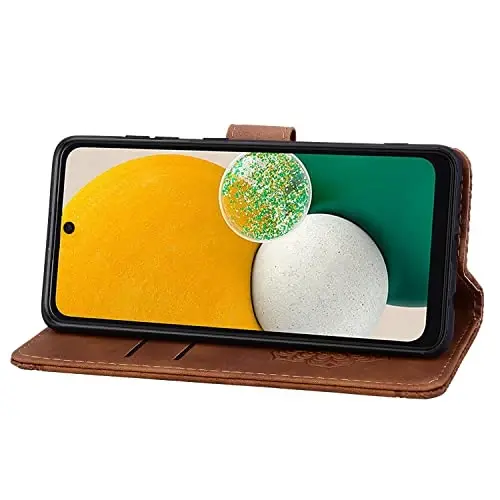 Rosbtib Google Pixel 8 uchun Flip Case, Pixel 8 uchun karta ushlagichli himoya qopqog'i bilan bardoshli PU teri hamyon qutisi - Mandala Brown - ROSBTIB (1)