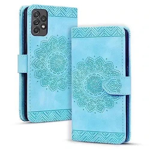 Rosbtib Samsung Galaxy A52 6.5 dyuymli g‘ilofi uchun Flip Case, Galaxy A52 6.5
