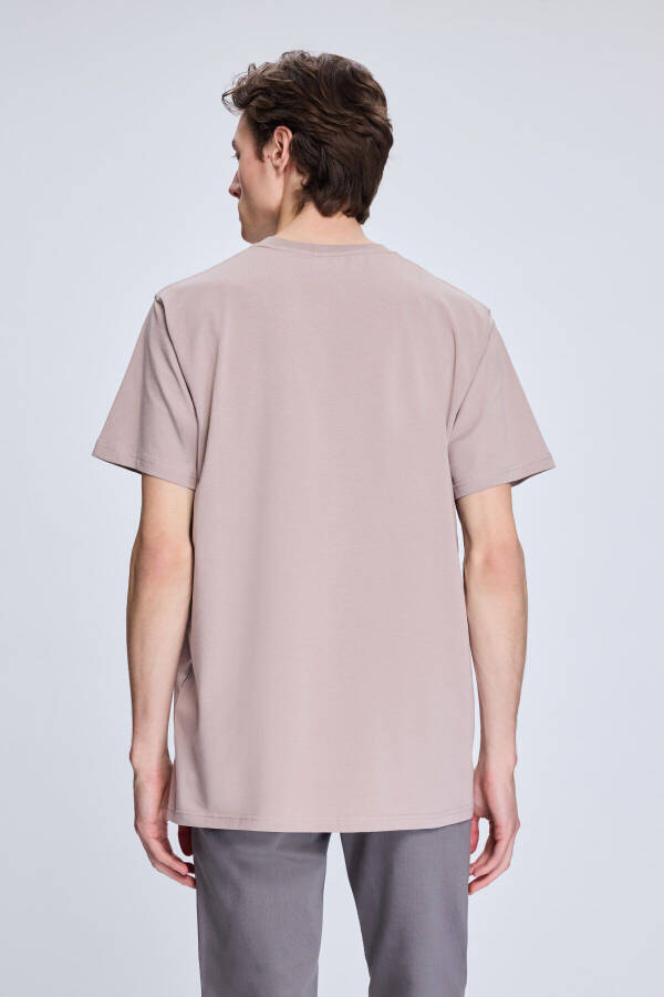 Rose Ash Regular Fit Crew Neck Cotton Knit - 5