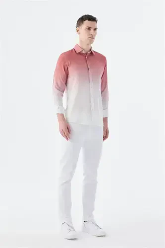 Rose Dust Comfort Fit Button-Down Easy-Iron Shirt - 3