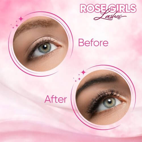 ROSE GIRL Loose Premade Fans - Natural Look Handmade Volume Eyelashes From 3D To 16D - C CC D DD Curl - False Lashes Extensions - Thickness 0.03~0.1 mm - 8~20 mm Length (4D-0.07-C (12mm)) - 5