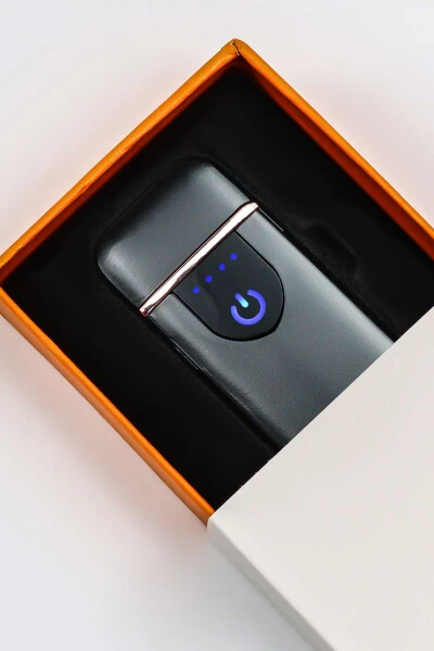 Rose Gold Detaylı USB Şarjlı Dokunmatik Elektronik Çakmak - Modazone (1)
