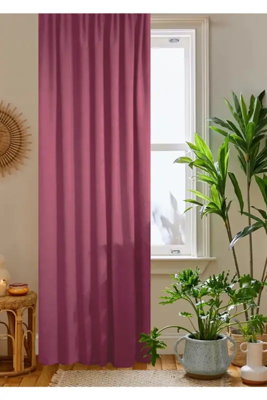Rose Gold Honeycomb Velvet Textured Curtain Plain Stitched Extrafor Gathered 1st Class Quality-Rose Gold - 2