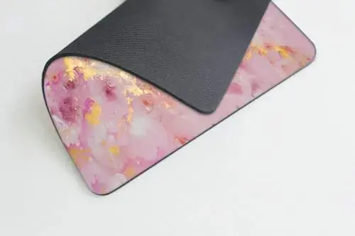 Rose Gold Marmar sichqoncha paneli Maxsus sichqoncha paneli Kompyuterlar uchun sirpanmaydigan kauchuk asosli sichqoncha panellari Noutbuk Ofis stol aksessuarlari Sichqoncha paneli - 3
