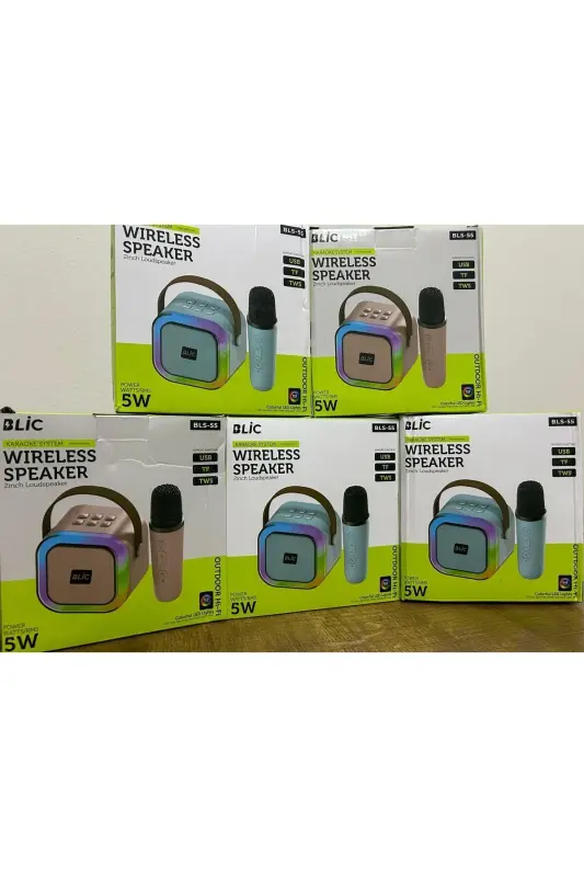 Rose Teknoloji Bls-55 Karaoke Mikrofonlu Bluetooth Hoparlör-SİYAH - 3