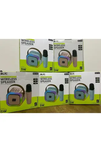 Rose Texnologiya Bls-55 Karaoke Mikrofonli Bluetooth Karnay - QORA - 3