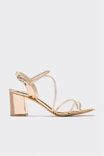Rose Women's Heeled Sandal-Rose - 1