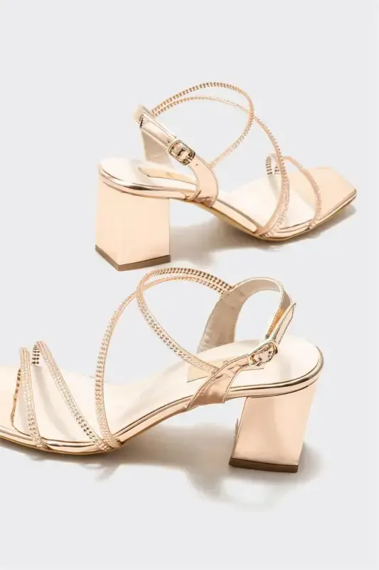 Rose Women's Heeled Sandal-Rose - 4