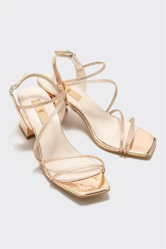 Rose Women's Heeled Sandal-Rose - 2