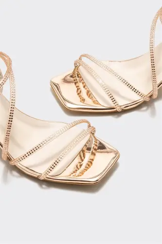 Rose Women's Heeled Sandal-Rose - 3
