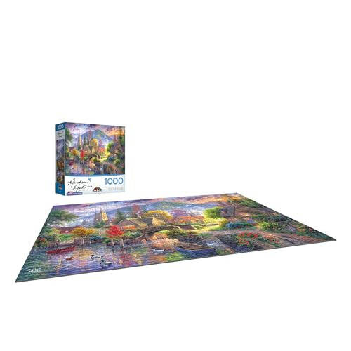 RoseArt - Abraham Hunter - Mountain Village - 1000 Piece Jigsaw Puzzle for Adults - 3