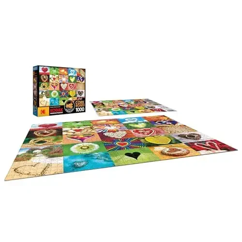 RoseArt - Kodak Premium Cork - Love is Everywhere - 1000 Piece Jigsaw Puzzle for Adults - 3