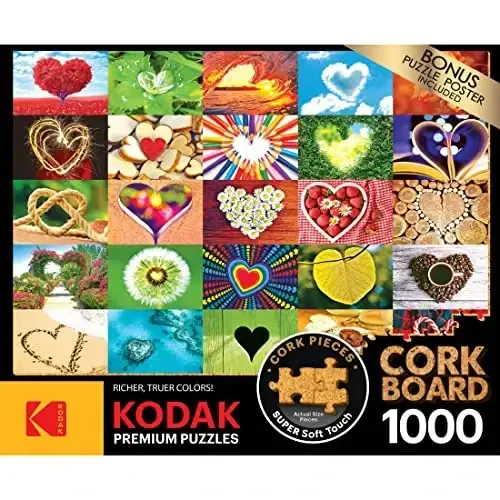 RoseArt - Kodak Premium Cork - Love is Everywhere - 1000 Piece Jigsaw Puzzle for Adults - 4