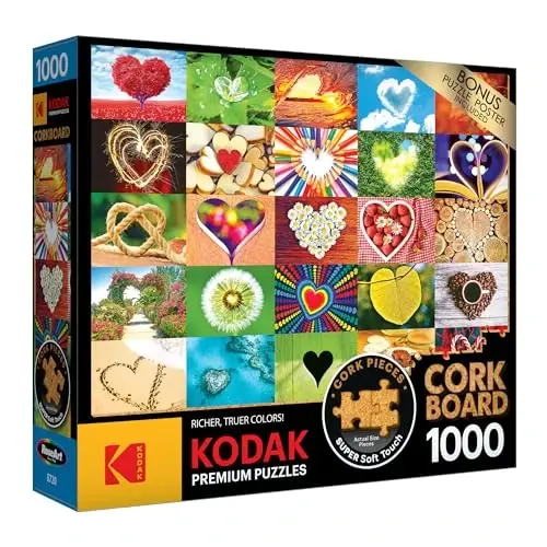 RoseArt - Kodak Premium Cork - Love is Everywhere - 1000 Piece Jigsaw Puzzle for Adults - ROSEART (1)