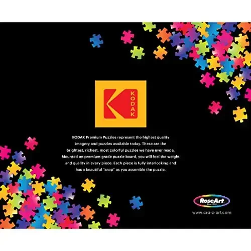 RoseArt - Kodak Premium Cork - Mandala Stones - 1000 Piece Jigsaw Puzzle for Adults - 5