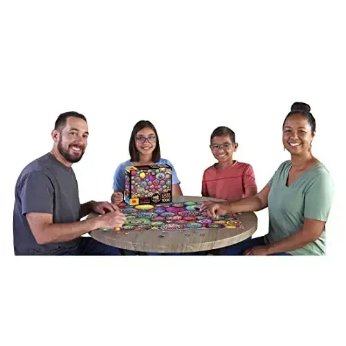 RoseArt - Kodak Premium Cork - Mandala Stones - 1000 Piece Jigsaw Puzzle for Adults - 6