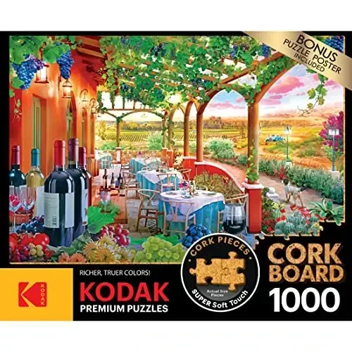 RoseArt - Kodak Premium Cork - Wine Country - Пазл на 1000 элементов для взрослых - 4