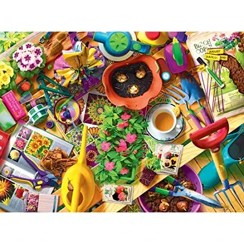 RoseArt - Kodak Premium Cork - Inside The Gardener's Shed - 1000 Piece Jigsaw Puzzle for Adults 
