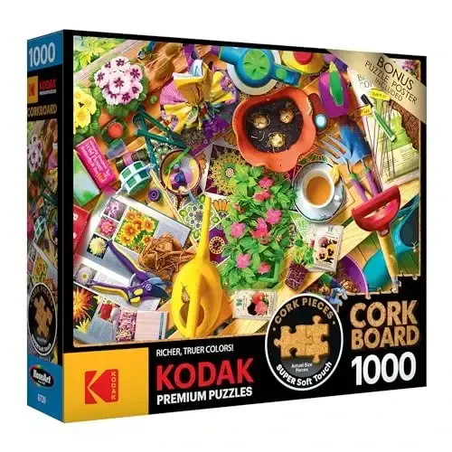 RoseArt - Kodak Premium Cork - Inside The Gardener's Shed - 1000 Piece Jigsaw Puzzle for Adults - 2