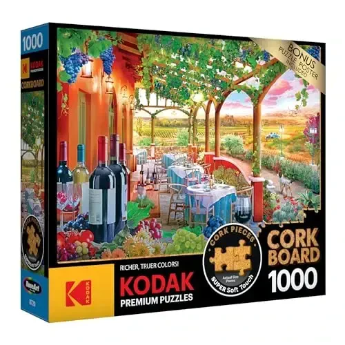 RoseArt - Kodak Premium Cork - Wine Country - 1000 Piece Jigsaw Puzzle for Adults - ROSEART (1)