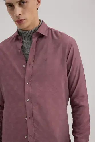 Rosewood Comfort Fit Patterned Viscose Blend Shirt - 3