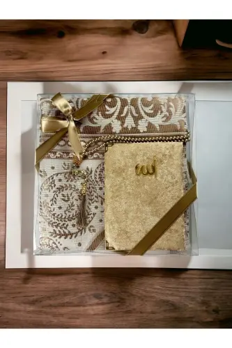Роскошный набор ковриков для молитвы, идеально подходит для приданого, подарков, мевлид и бохча. - SOLAKLARGROUP (1)