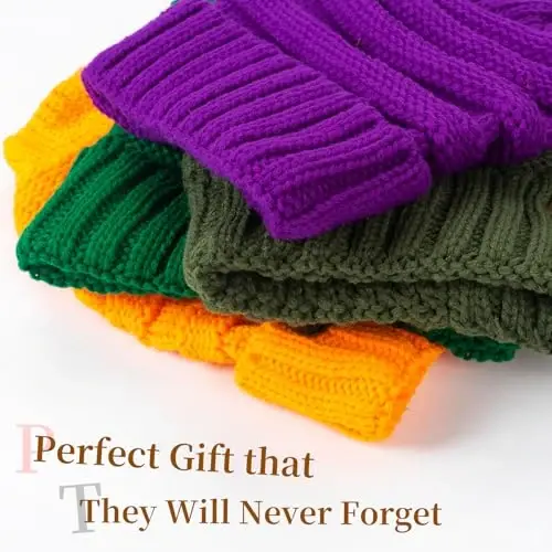 Rosoz 1&2pack Womens Winter Hats Slouchy Beanies Knit Warm Winter Beanie Hats for Women Skull Warm Cap - 6