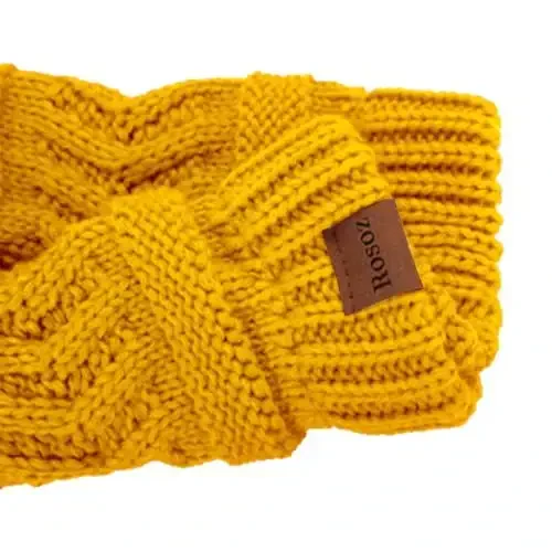 Rosoz 2 Pack Ayollar uchun Ponytail Beanie, Qishki Issiq Beanie Quyruq Yumshoq Stretch Kabel Trikotaj Buzuq Yuqori Tugunli Shlyapa - 6