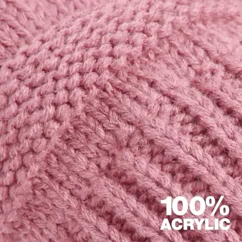 Rosoz 2 Pack Ayollar uchun Quyruqli Shlyapa, Qishki Issiq Shlyapa Yumshoq Cho'zilgan Kabel Trikotaj Bilan Boshli Baland Bun Shlyapa - 5