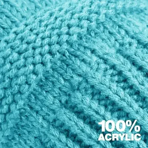 Rosoz 2 Pack Ponytail Beanie for Women,Winter Warm Beanie Tail Soft Stretch Cable Knit Messy High Bun Hat - 5