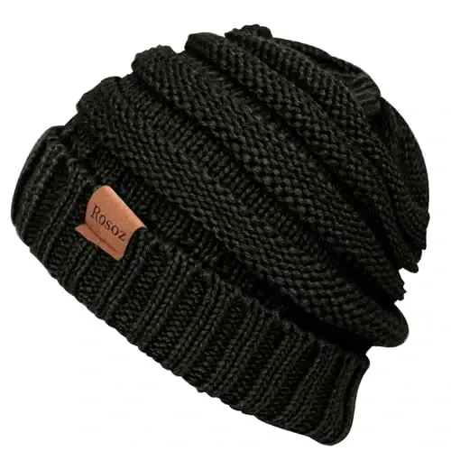 Rosoz Ayollar Qishki Shapkalari Ayollar uchun Qishki Issiq Shapka Ayollar uchun Qalin Qishki Shapka Sovuq Ob-havo uchun - 3