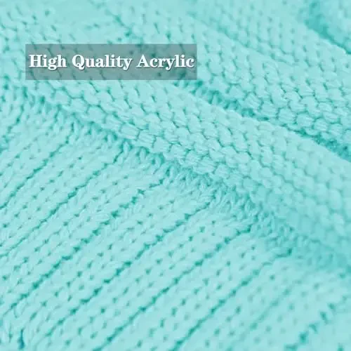 Rosoz ayollar qishki shapkalari Ayollar uchun slouchy shapkalar Ayollar uchun issiq trikotaj qishki shapkalar Sovuq havo uchun qalin - 5