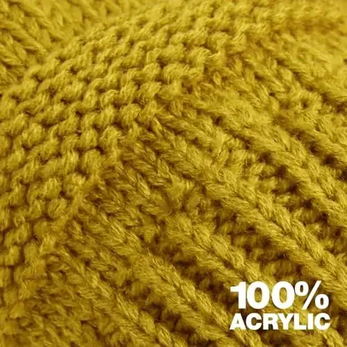 Rosoz Ayollar uchun 2 dona Ponytail Beanie, Qishki Issiq Beanie Quyruq Yumshoq Chok Kabel Trikotaj Tartibsiz Yuqori Bun Shlyapa - 5