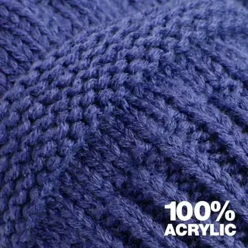 Rosoz Ayollar uchun 2 dona Ponytail Beanie, Qishki Issiq Beanie Quyruq Yumshoq Stretch Kabel Trikotaj Tartibsiz Yuqori Bun Shlyapa - 5