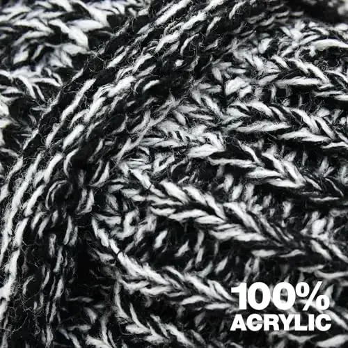 Rosoz Ayollar uchun 2 dona Ponytail Beanie, Qishki Issiq Beanie Quyruq Yumshoq Stretch Kabel Trikotaj Tartibsiz Yuqori Bun Shlyapa - 5