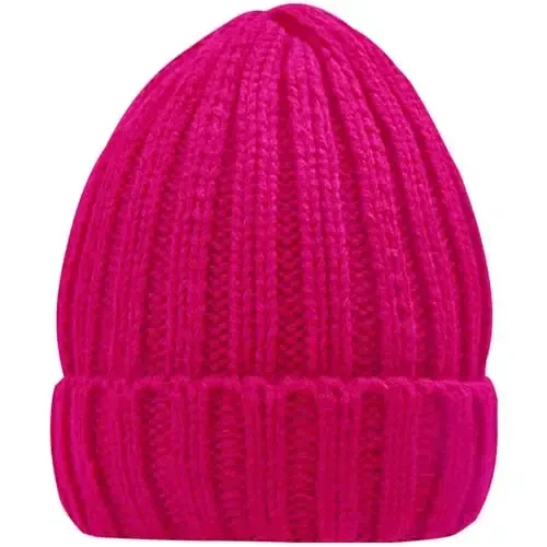 Rosoz Winter Hats for Women Warm Thick Soft Stretch Cable Knit Beanie Skully Cap for Cold Weather - 3