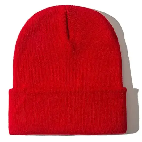 Rosoz Beanie erkaklar ayollar uchun manjetli trikotaj shapka Qishki shapkalar bosh suyagi qopqog'i Uniseks - ROSOZ