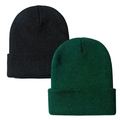 Rosoz Beanie erkaklar ayollar uchun manjetli trikotaj shapka Qishki shapkalar череп qopqog'i Unisex - ROSOZ