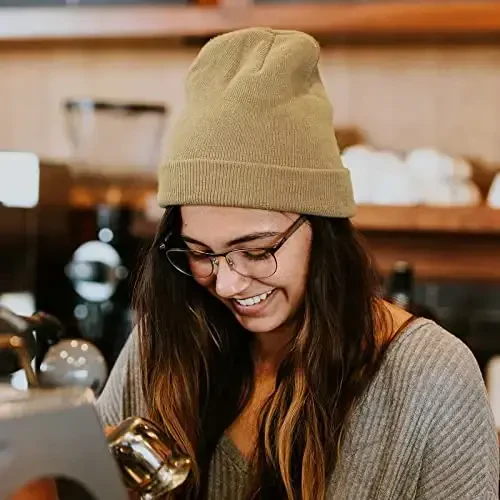 Rosoz Beanie for Men Women Cuffed Knit Hat Winter Beanies Skull Cap Unisex - 5