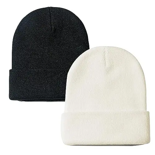 Rosoz Beanie erkaklar va ayollar uchun manjetli trikotaj shlyapa Qishki shapkalar череп qalpog'i Unisex - ROSOZ