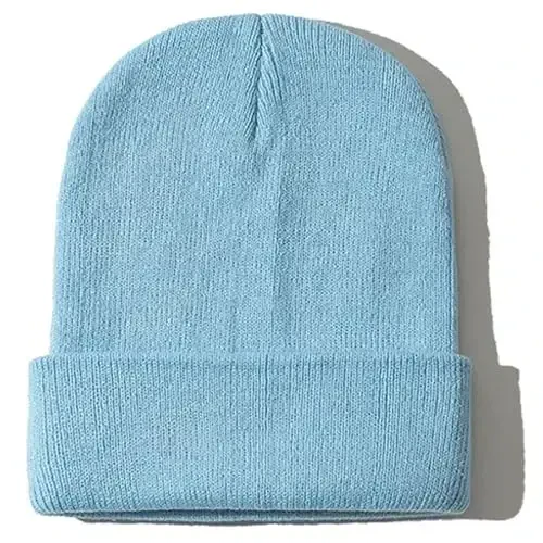 Rosoz Beanie for Men Women Cuffed Knit Hat Winter Beanies Skull Cap Unisex - ROSOZ