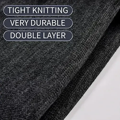 Rosoz Beanie for Men Women Cuffed Knit Hat Winter Beanies Skull Cap Unisex - 4