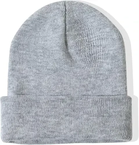 Rosoz Beanie for Men Women Cuffed Knit Hat Winter Beanies Skull Cap Unisex 