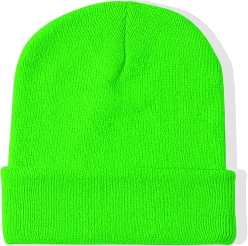Rosoz Beanie for Men Women Cuffed Knit Hat Winter Beanies Skull Cap Unisex - 1